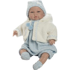 Lalka hiszpańska bobas SAORO 52 cm chłopiec Berbesa