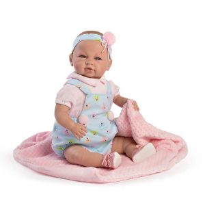 Lalka hiszpańska bobas Mantita z kocykiem 46 cm płacze, mówi Berbesa