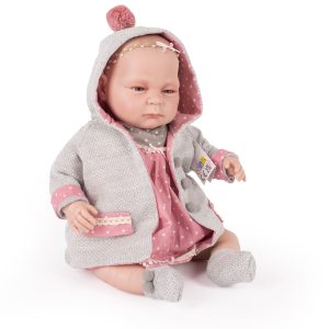 Lalka bobas hiszpańska Valeria płacze mówi "mama, tata" 45 cm Berbesa